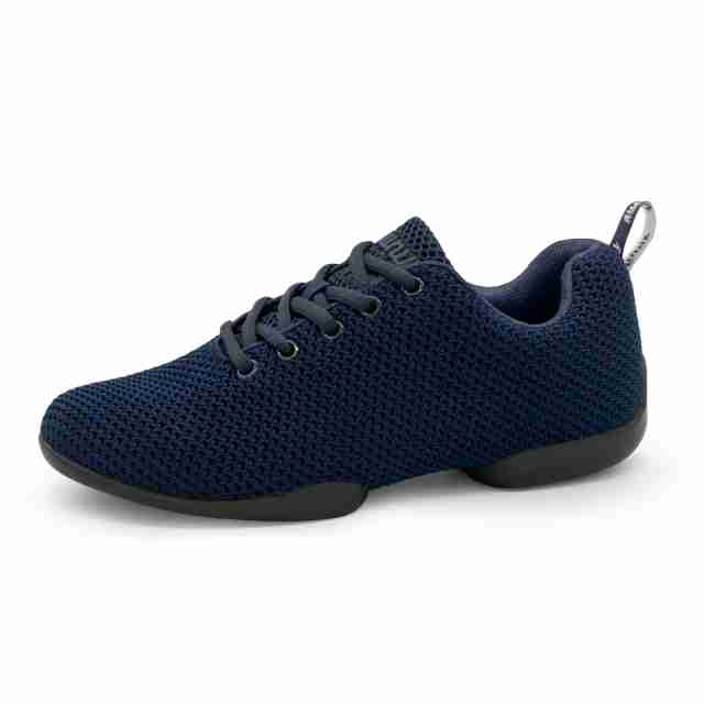 Anna Kern Suny 170 Navy Dames Danssneakers met Splitzool