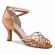 dames salsa schoenen met strass brons satijn open neus anna kern 700-60