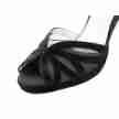 Anna Kern 930-80 Ivette dames latinschoenen met open teen en vleugels zwart