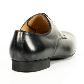 heren dansschoenen van zwart nappa leer met lage hak van 2 cm 28010 werner kern