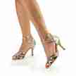 Anna Kern 840-75 Charlene koper metallic leer dansschoenen voor dames stiletto hak