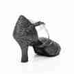 zwarte glitters dames dansschoenen van anna kern voor salsa bachata tango ballroom 780-60