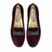 Werner Kern Ava bordeaux loafers fluweel dames