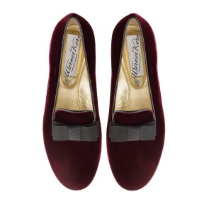 Werner Kern Ava bordeaux loafers fluweel dames