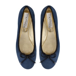 Werner Kern Dana dames ballerina's donkerblauw suede