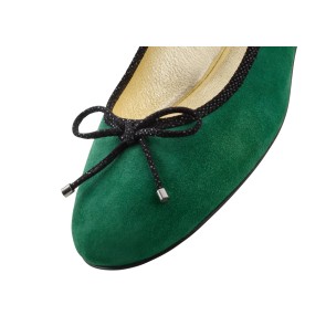 Werner Kern Juma dames instappers met strik groen suede