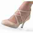 Nueva Epoca Valeria dames dansschoenen tango hoge stiletto hak 7 cm beige