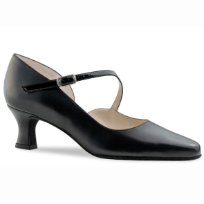 Werner Kern Rita pump model dansschoenen voor dames met diagonaal bandje - 2 hakhoogtes